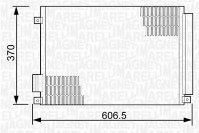 MAGNETI MARELLI 350203497000 -  Конденсатор, кондиционер
